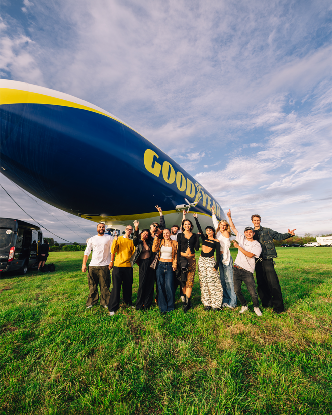 World Premiere Over Cologne: Bootshaus And Alle Farben Turn Goodyear-Branded Zeppelin Into First Club With Partying Guests