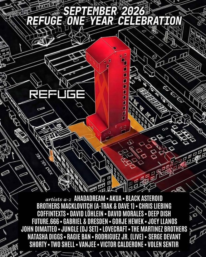 Refuge NYC announces month-long first anniversary programme with Natasha Diggs, Deep Dish, The Martinez Brothers, David Morales and more throughout September