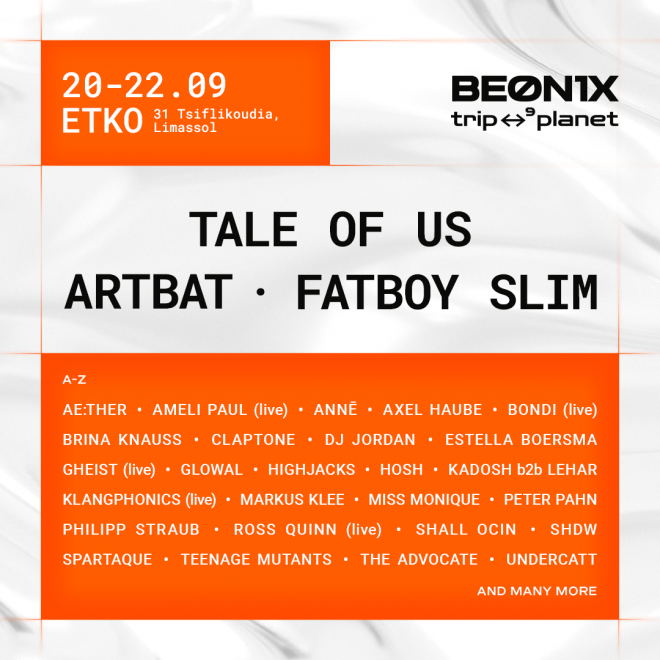 BEONIX Festival in Cyprus Line up Announce More names
