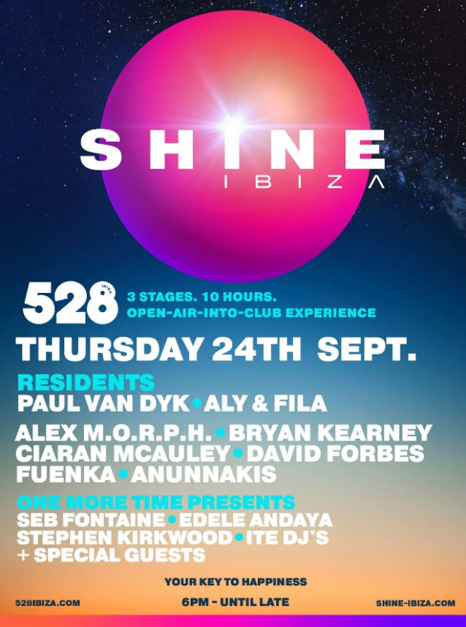 SHINE Ibiza kehrt mit eintägigem Boutique-Festival im 528 Ibiza zurück