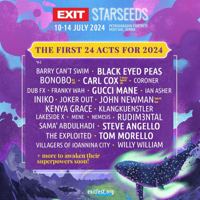 EXIT Festival reveals the first 24 acts for 2024 edition
