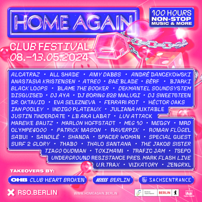Home Again Club Festival unveils full lineup for 100 hour marathon event