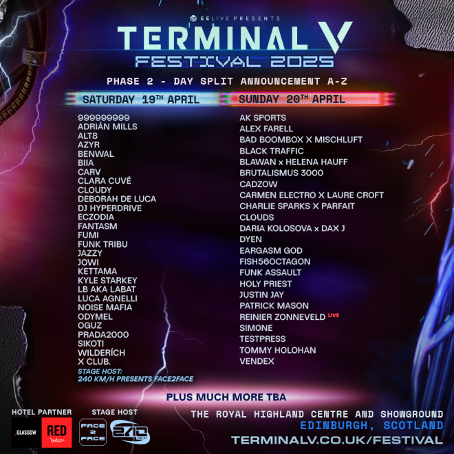 Day splits announced for Easter 2025 edition of Terminal V