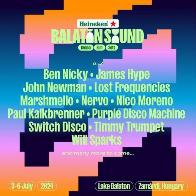 Huge Open-Air Festival Heineken Balaton Sound Announces 1st Phase Line-Up