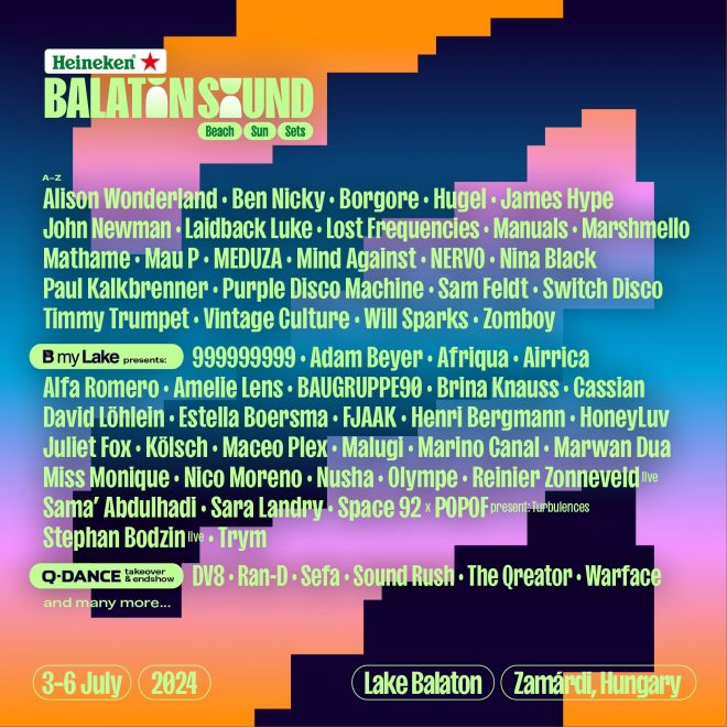 Heineken Balaton Sound completes full lineup and reveals boat party details