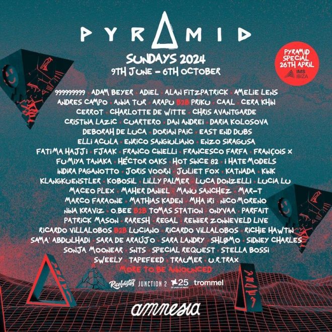 Pyramid Ibiza returns for huge 2024 Amnesia season